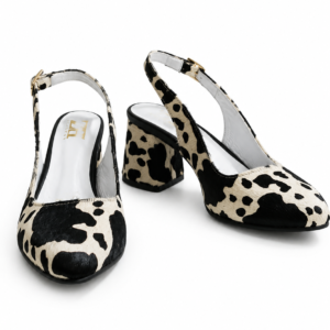 STILETTOS VAQUITA NEGROS