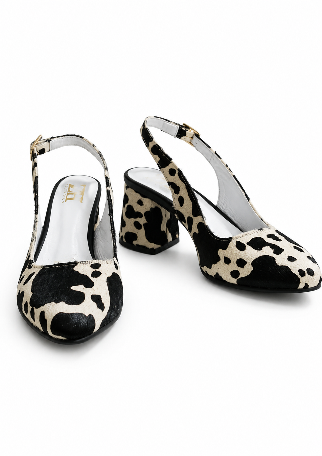 STILETTOS VAQUITA NEGROS